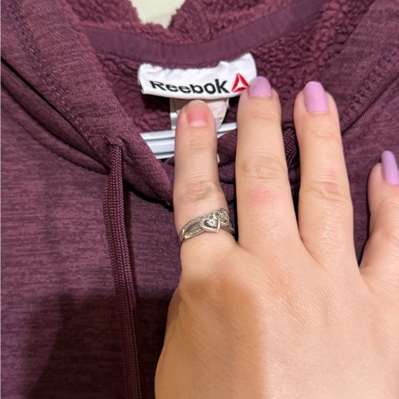 Reebok Purple Pullover Hoodie Sweatshirt - Picture 2 of 6